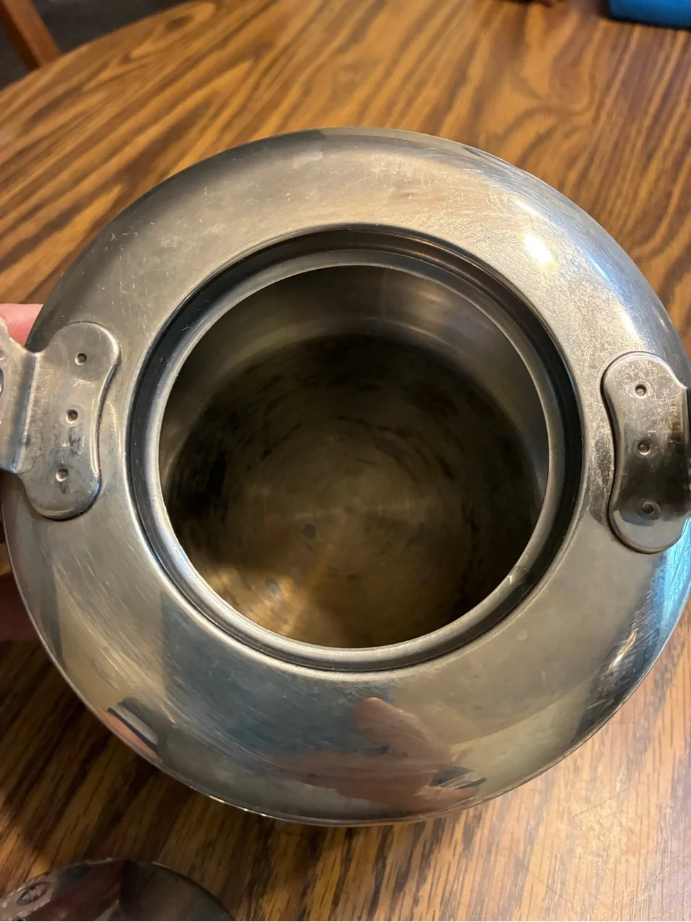 Brushed Stainless Steel Tea Kettle with Arched Handle - Silver